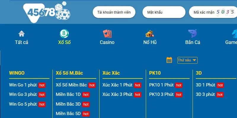Nhà cái đáp ứng đầy đủ loại hình lô đề phổ biến